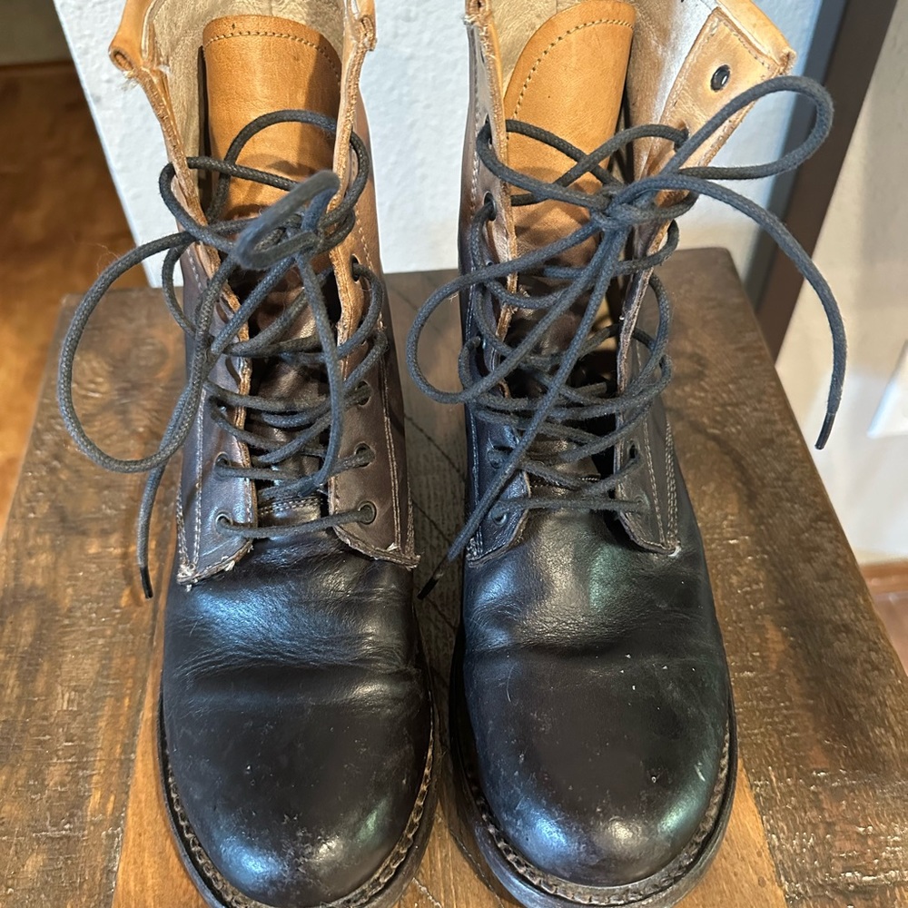 Freebird size 9 military Charlie dipped ombré boots